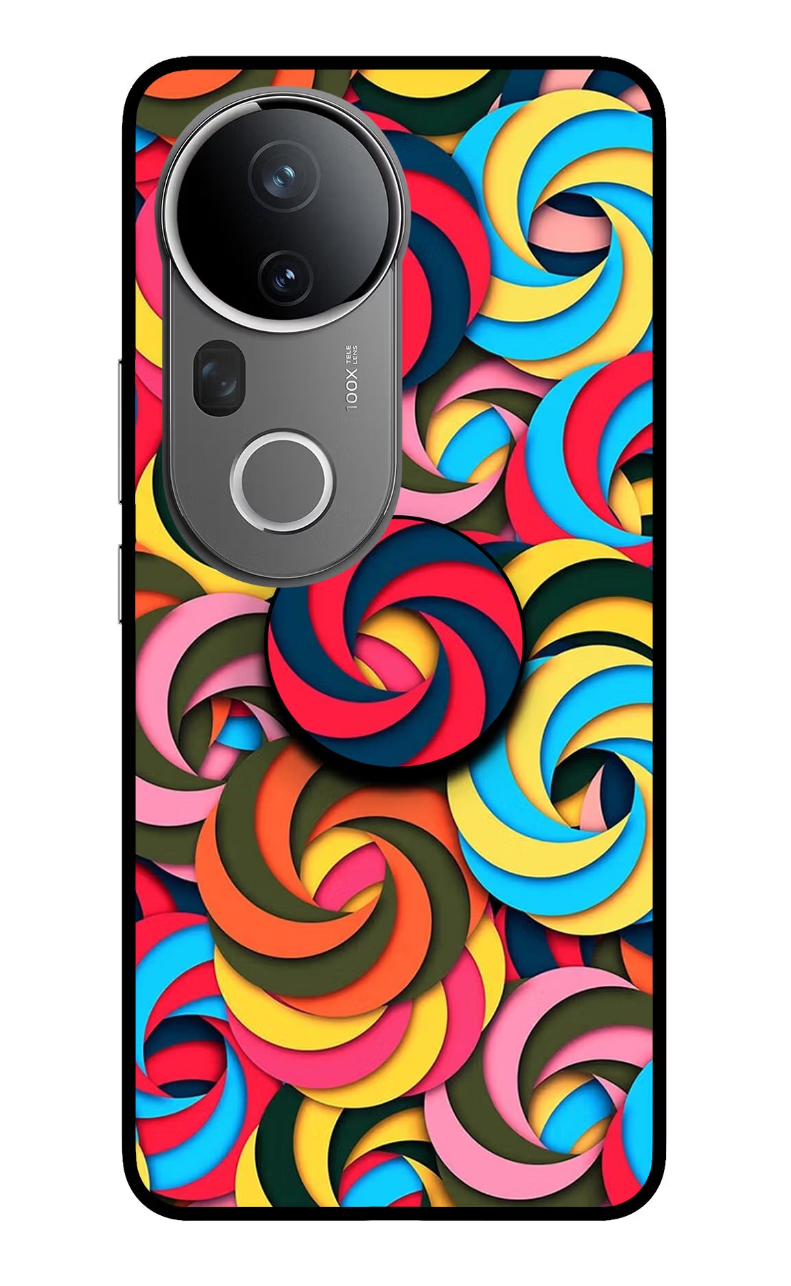 Spiral Pattern Vivo T4 Ultra 5G Pop Case by Casekaro