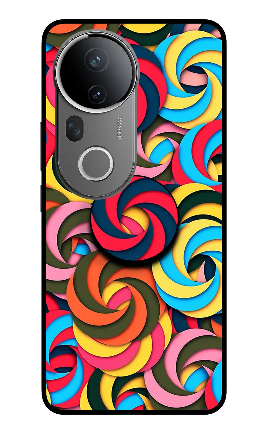 Spiral Pattern Vivo T4 Ultra 5G Pop Case, Glass case
