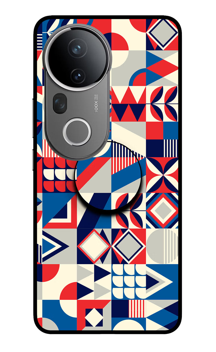 Colorful Pattern Vivo T4 Ultra 5G Pop Case, Glass case