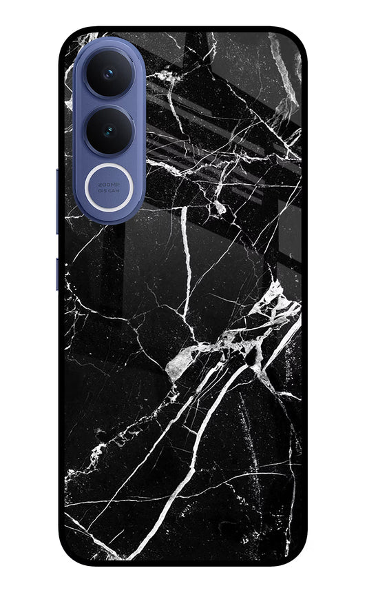 Black Marble Pattern Vivo V70 FE 5G Glass Case