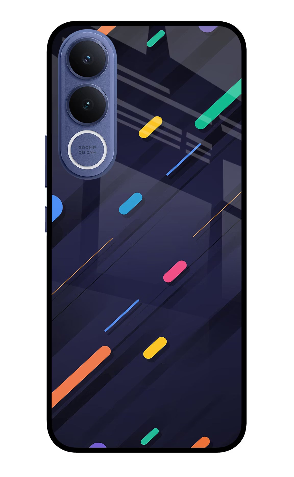 Abstract Design Vivo V70 FE 5G Glass Case
