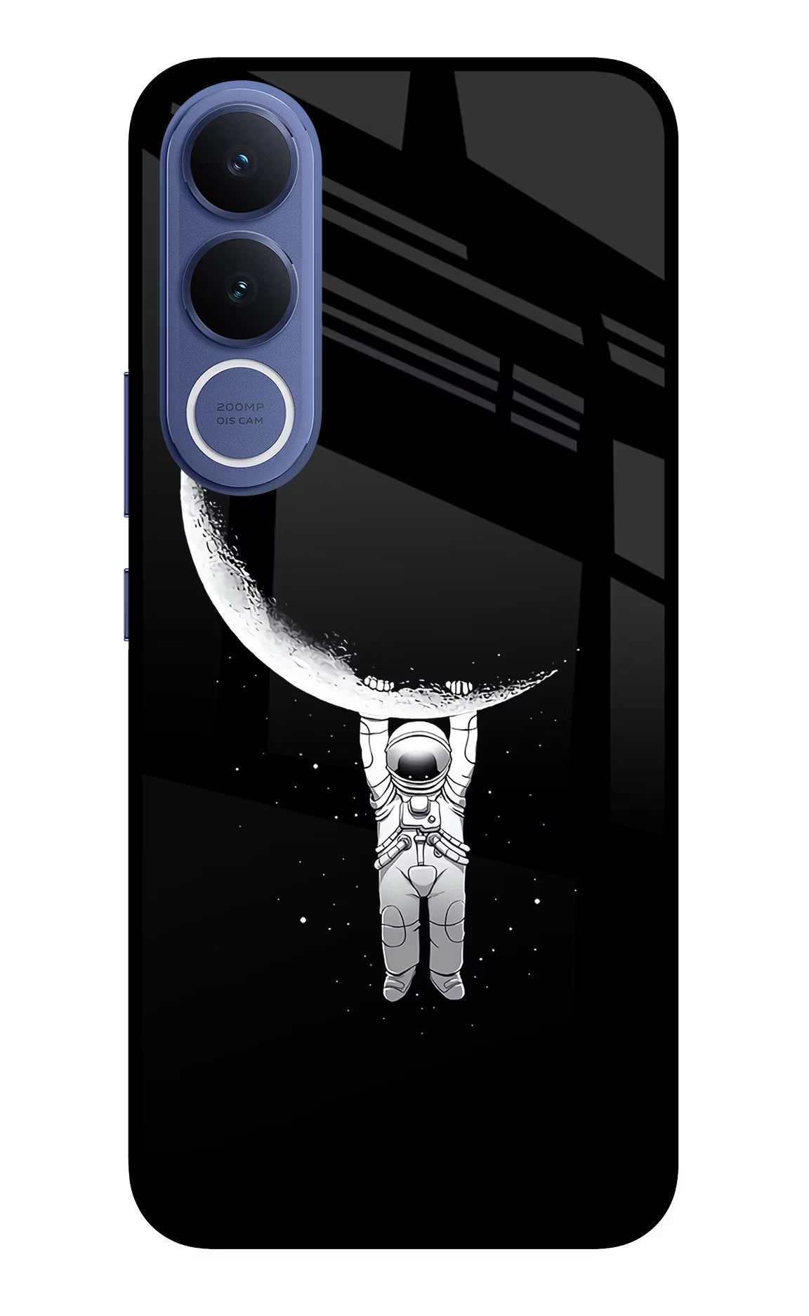 Moon Space Vivo V70 FE 5G Glass Case Back Cover by Casekaro