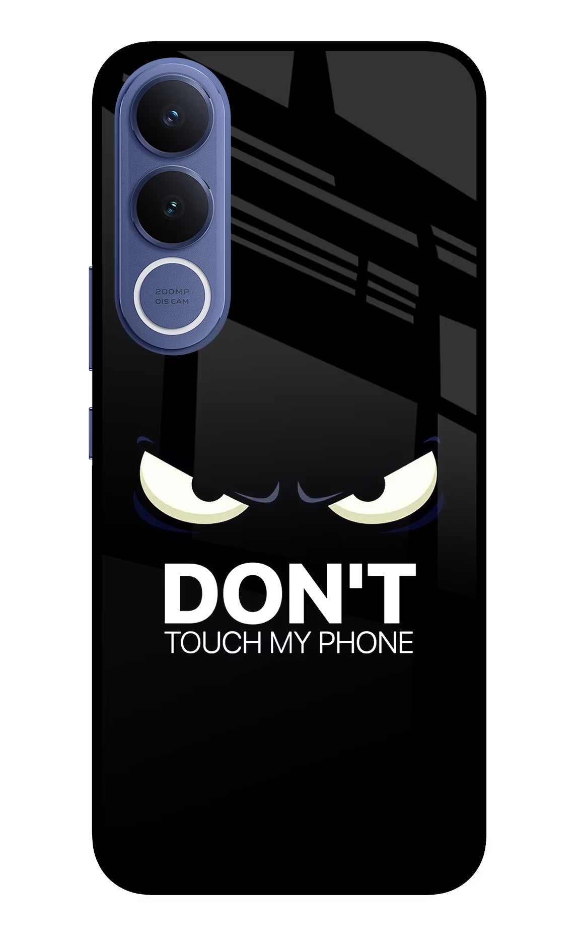 Don'T Touch My Phone Vivo V70 FE 5G Glass Case Back Cover by Casekaro