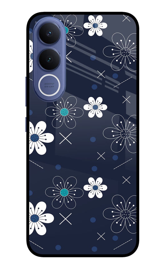 Flowers Vivo V70 FE 5G Glass Case