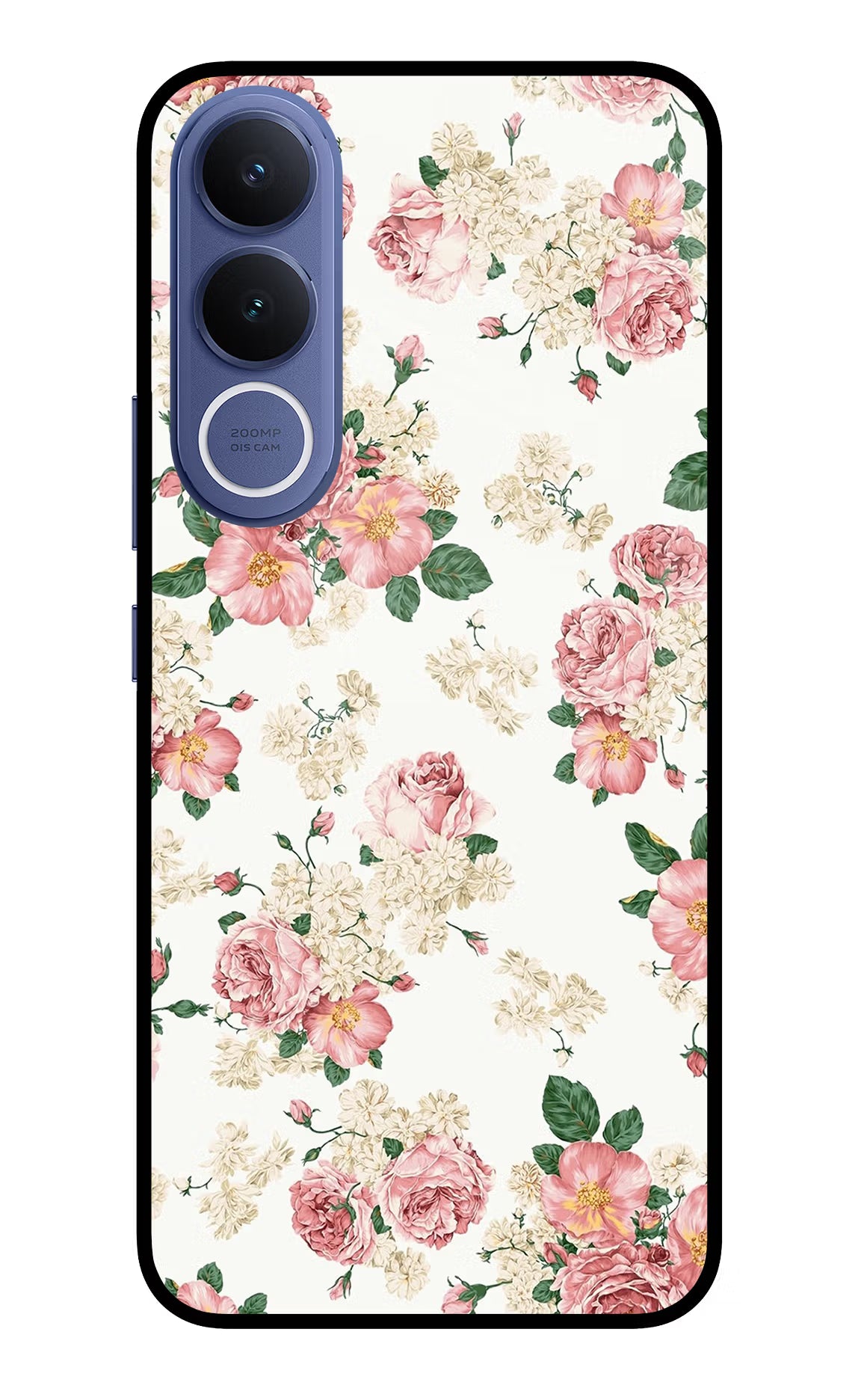 Flowers Vivo V70 FE 5G Glass Case