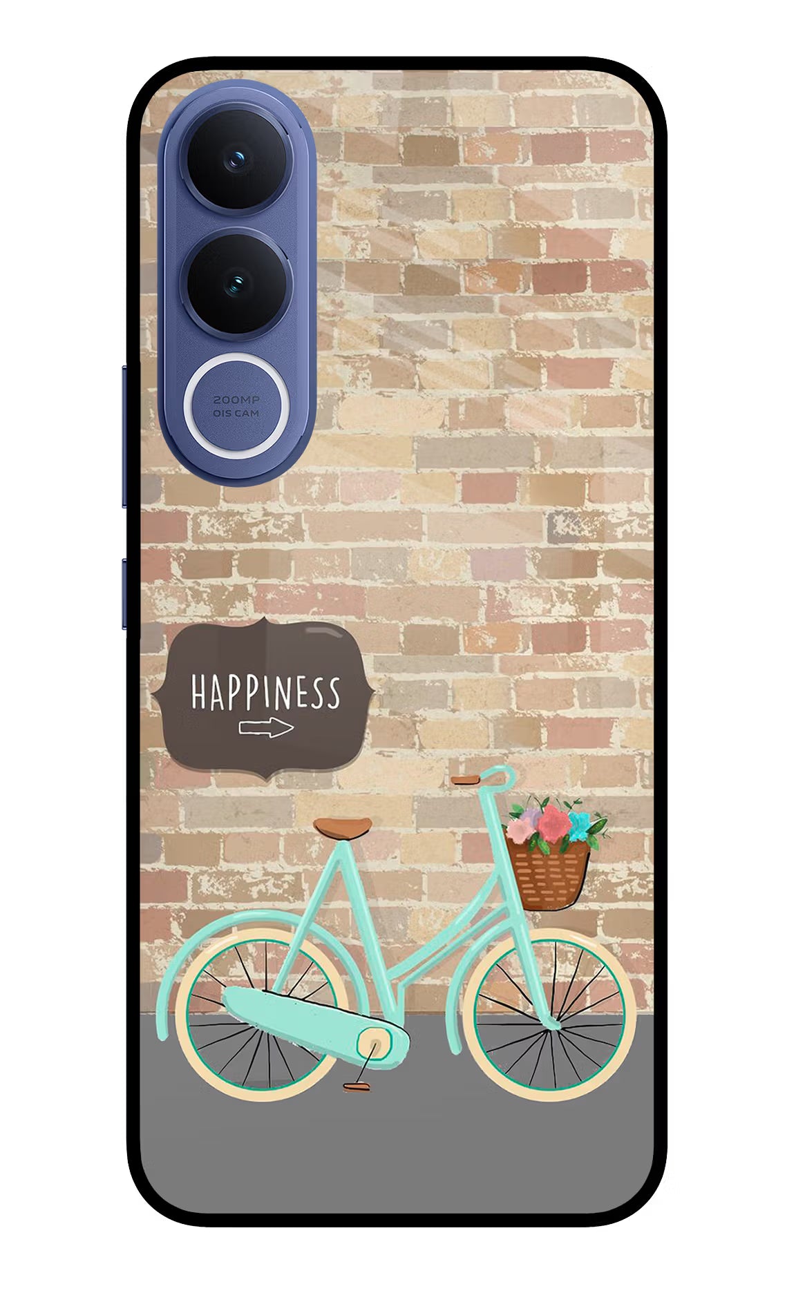 Happiness Artwork Vivo V70 FE 5G Glass Case