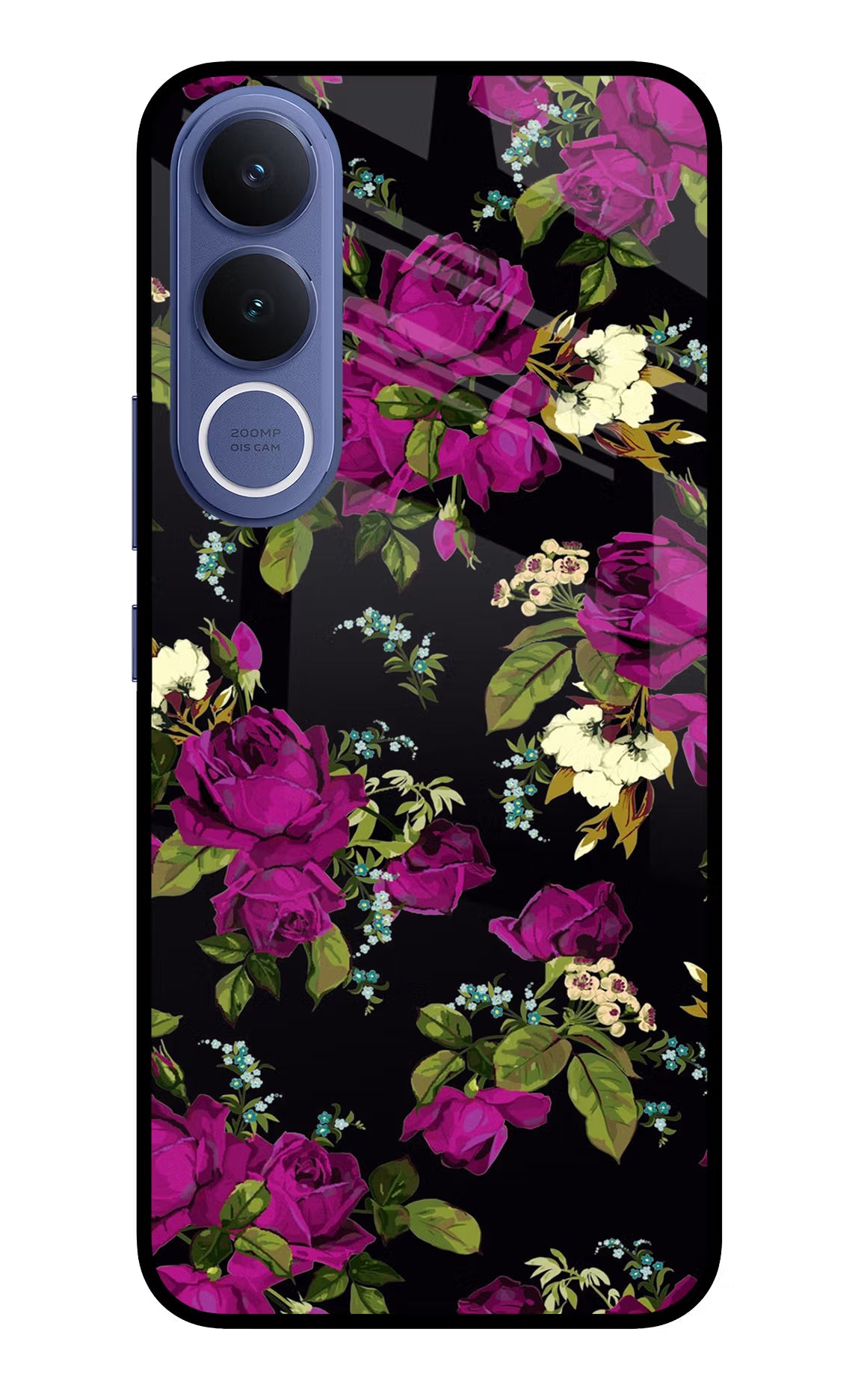 Flowers Vivo V70 FE 5G Glass Case