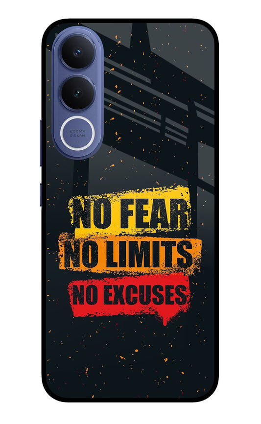 No Fear No Limits No Excuse Vivo V70 FE 5G Glass Case