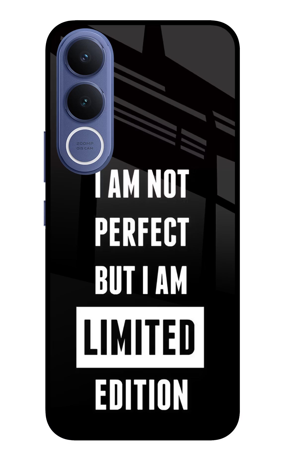 I Am Not Perfect But I Am Limited Edition Vivo V70 FE 5G Glass Case Back Cover by Casekaro