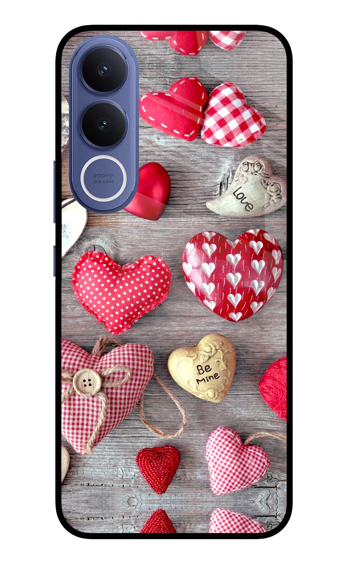 Love Wallpaper Vivo V70 FE 5G Glass Case Back Cover by Casekaro