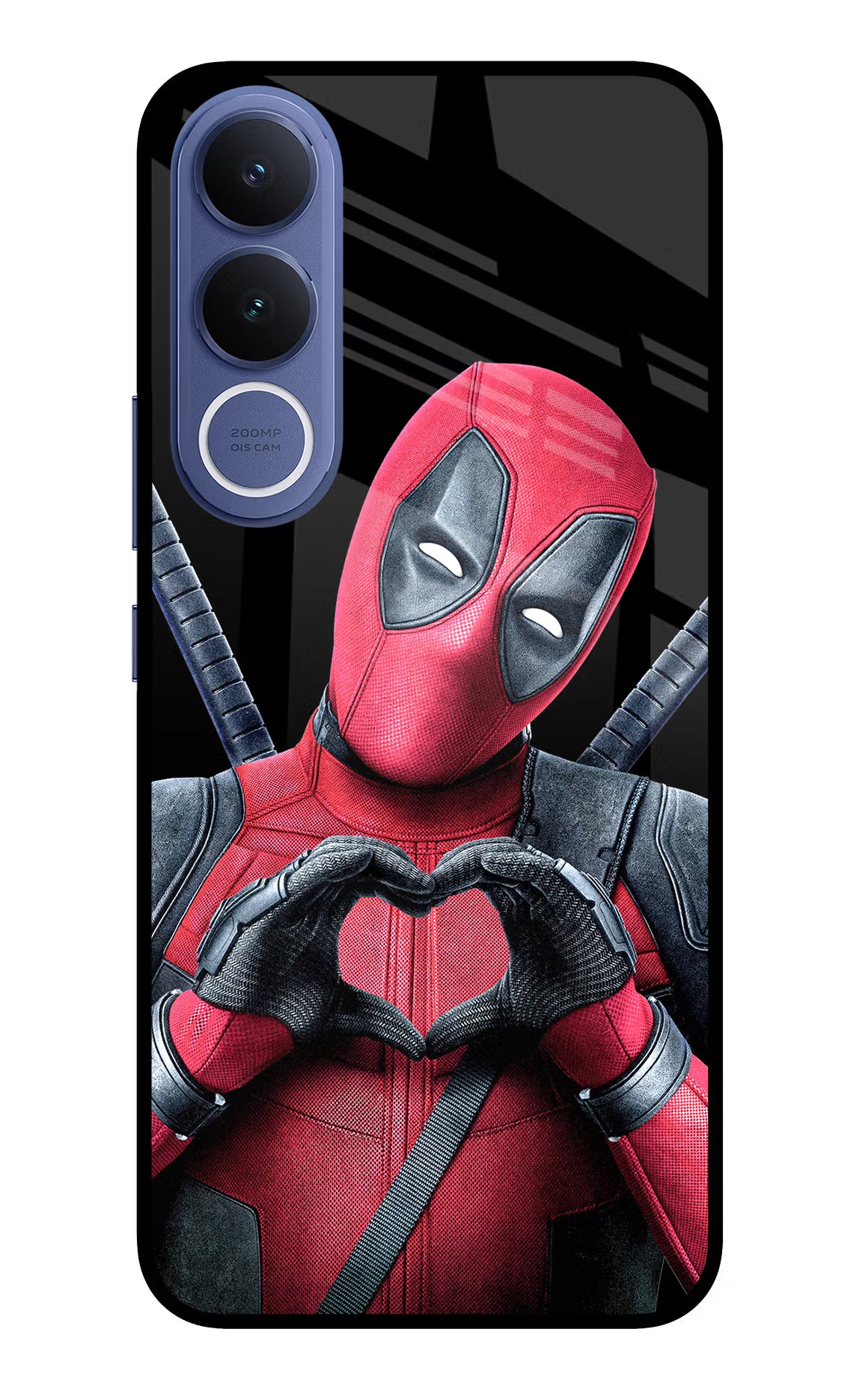 Deadpool Vivo V70 FE 5G Glass Case Back Cover by Casekaro