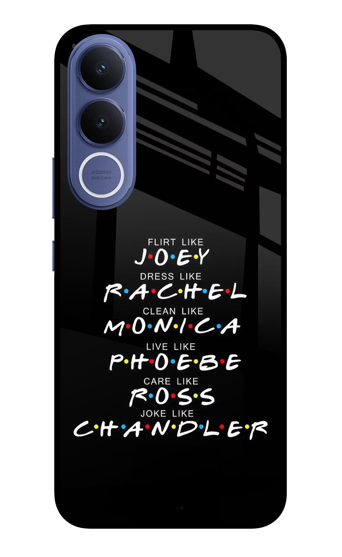 FRIENDS Character Vivo V70 FE 5G Glass Case