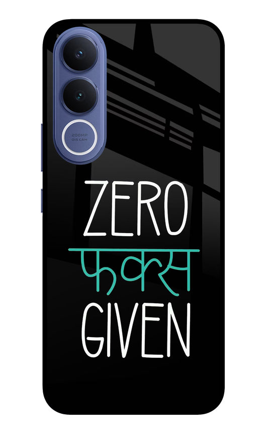 Zero Fucks Given Vivo V70 FE 5G Glass Case