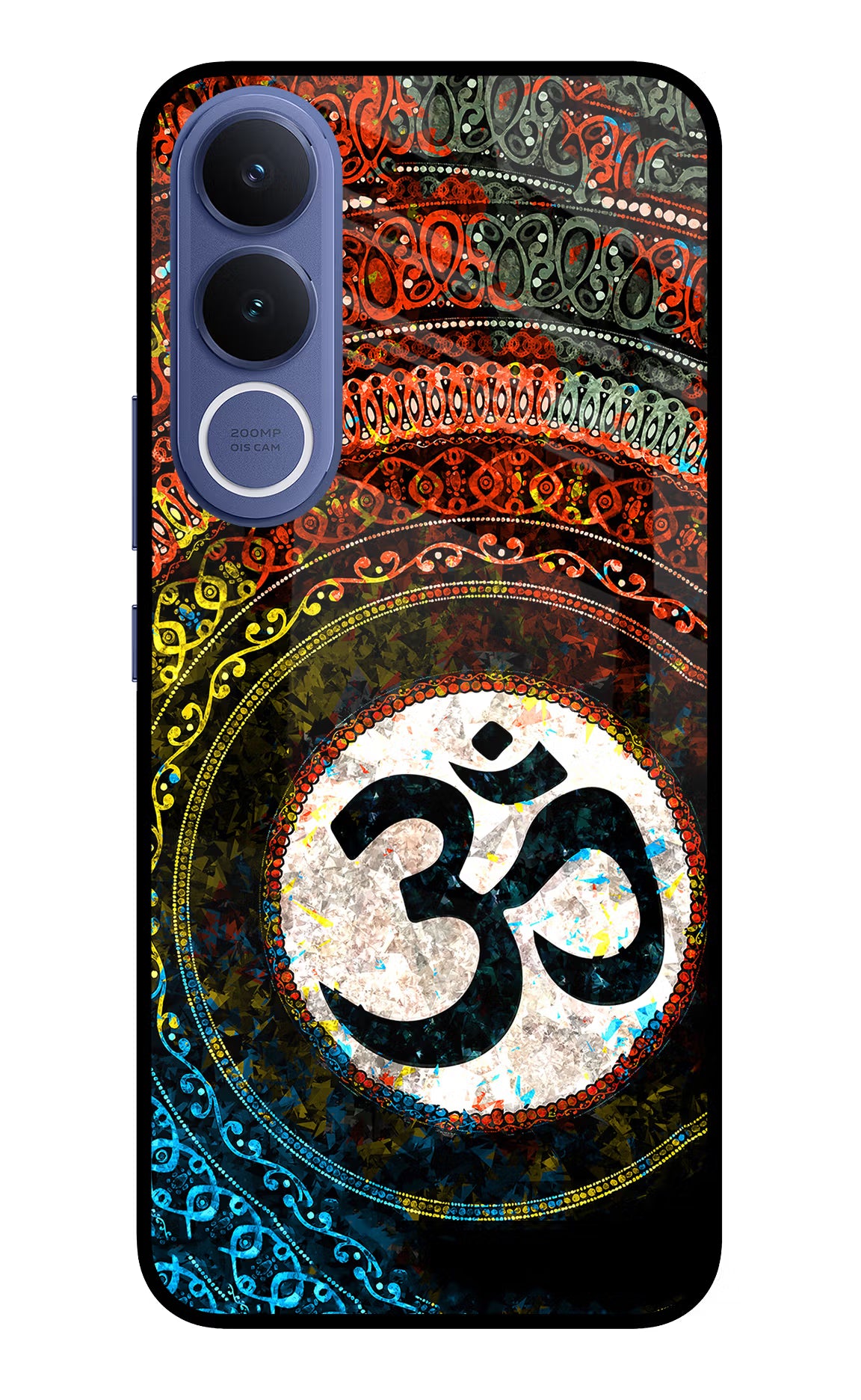 Om Cultural Vivo V70 FE 5G Glass Case Back Cover by Casekaro