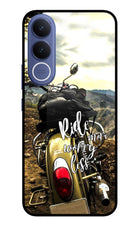 Ride More Worry Less Vivo V70 FE 5G Glass Case