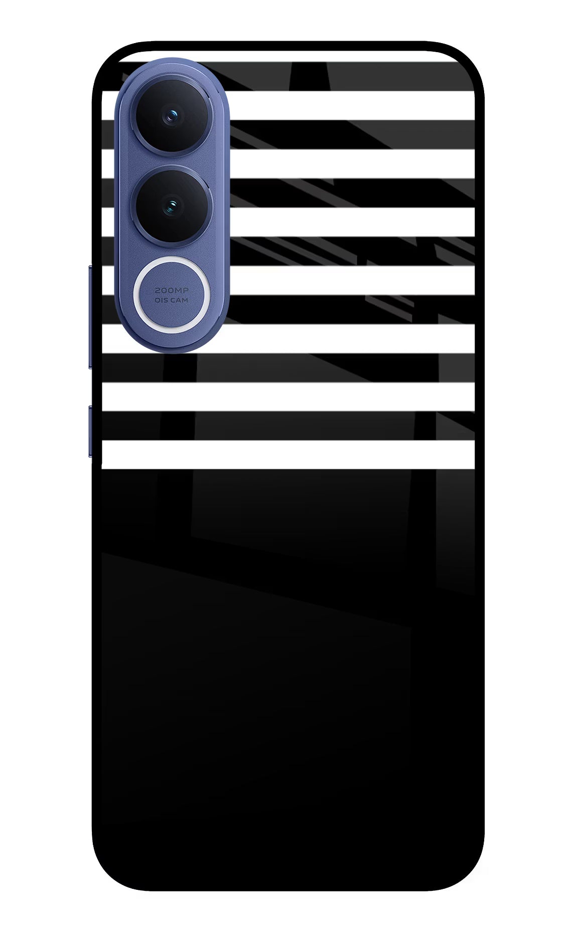 Black and White Print Vivo V70 FE 5G Glass Case