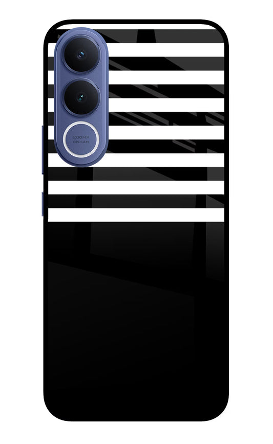 Black and White Print Vivo V70 FE 5G Glass Case