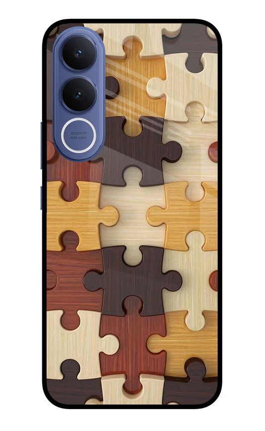 Wooden Puzzle Vivo V70 FE 5G Glass Case