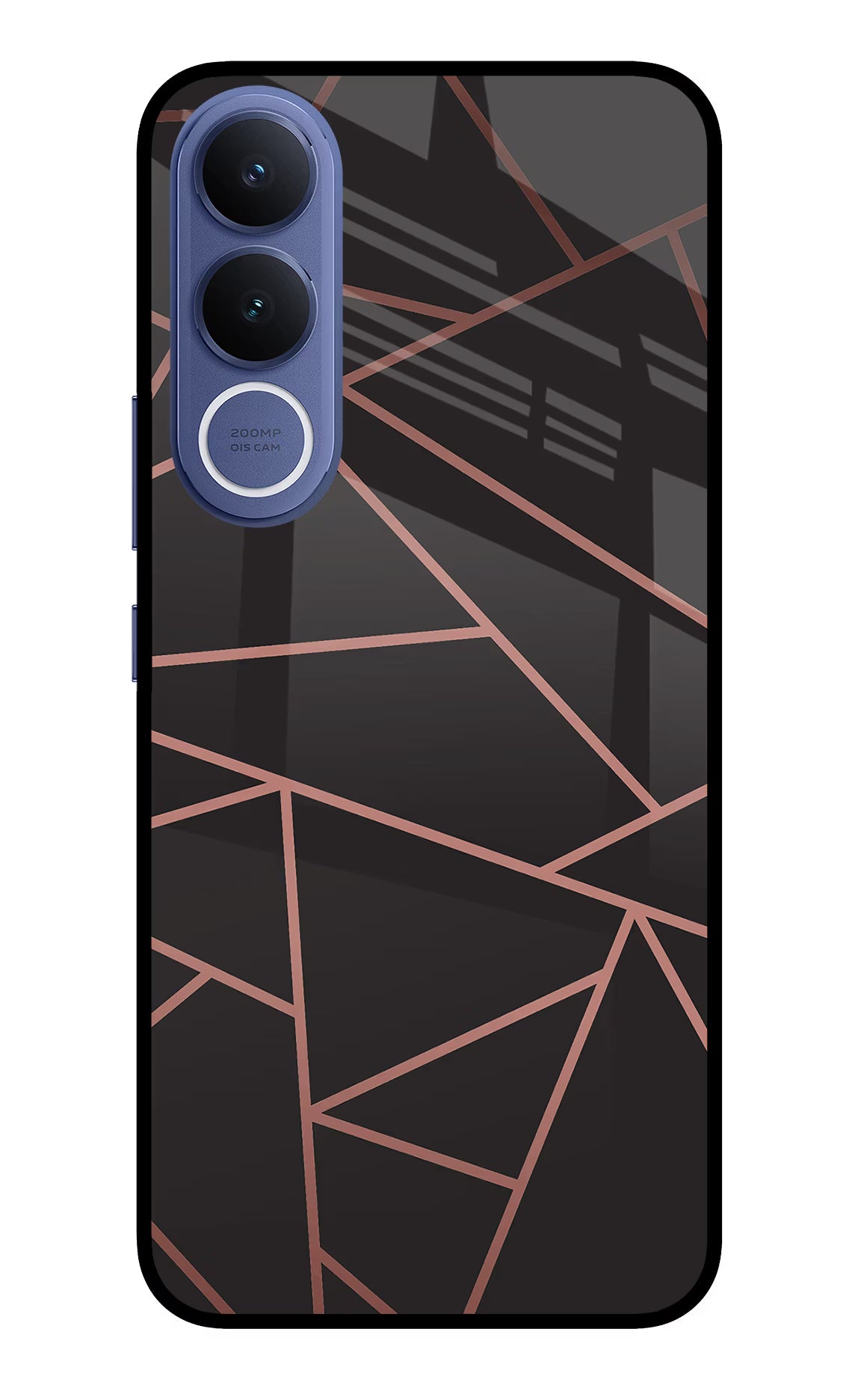 Geometric Pattern Vivo V70 FE 5G Glass Case Back Cover by Casekaro