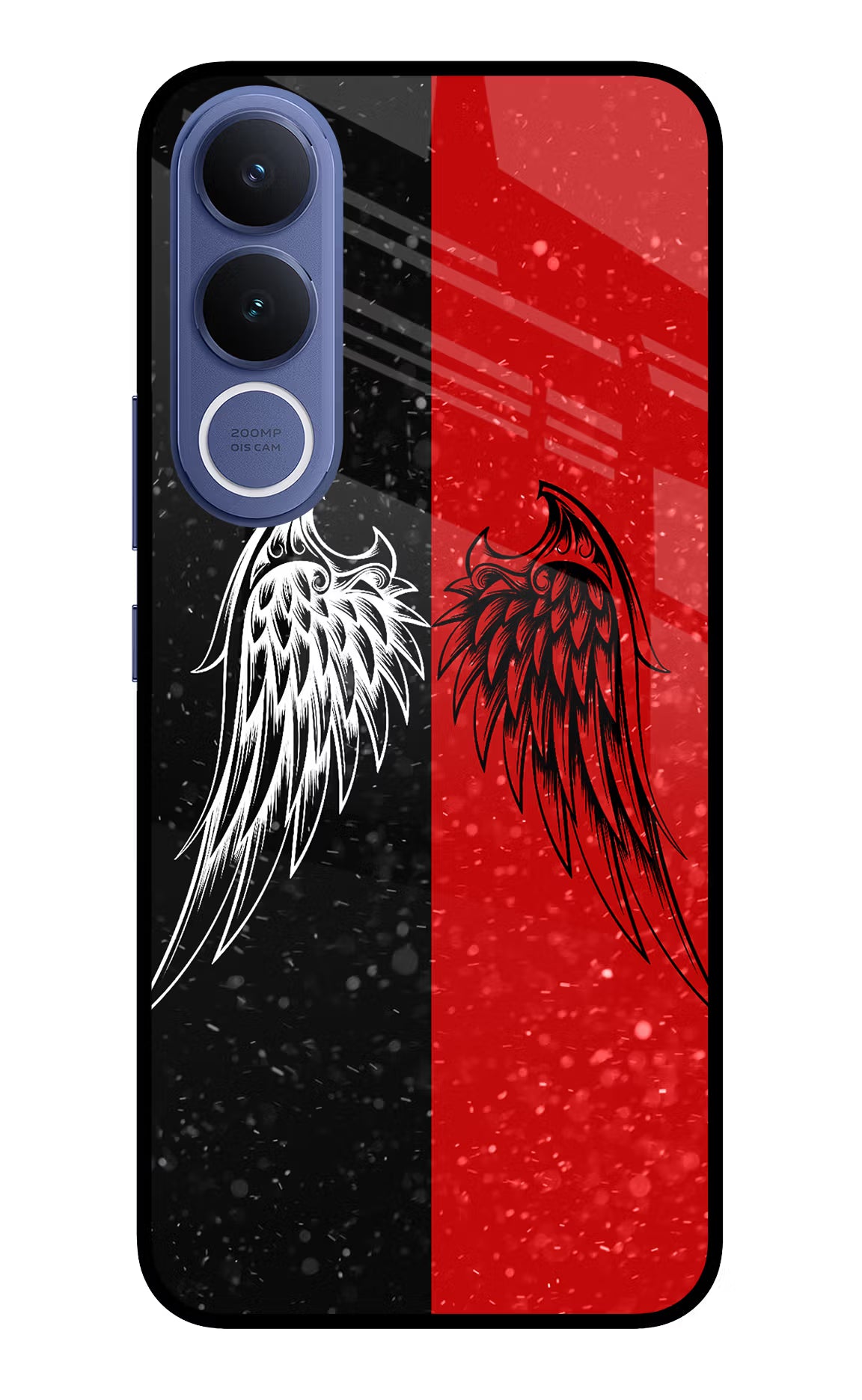Wings Vivo V70 FE 5G Glass Case Back Cover by Casekaro