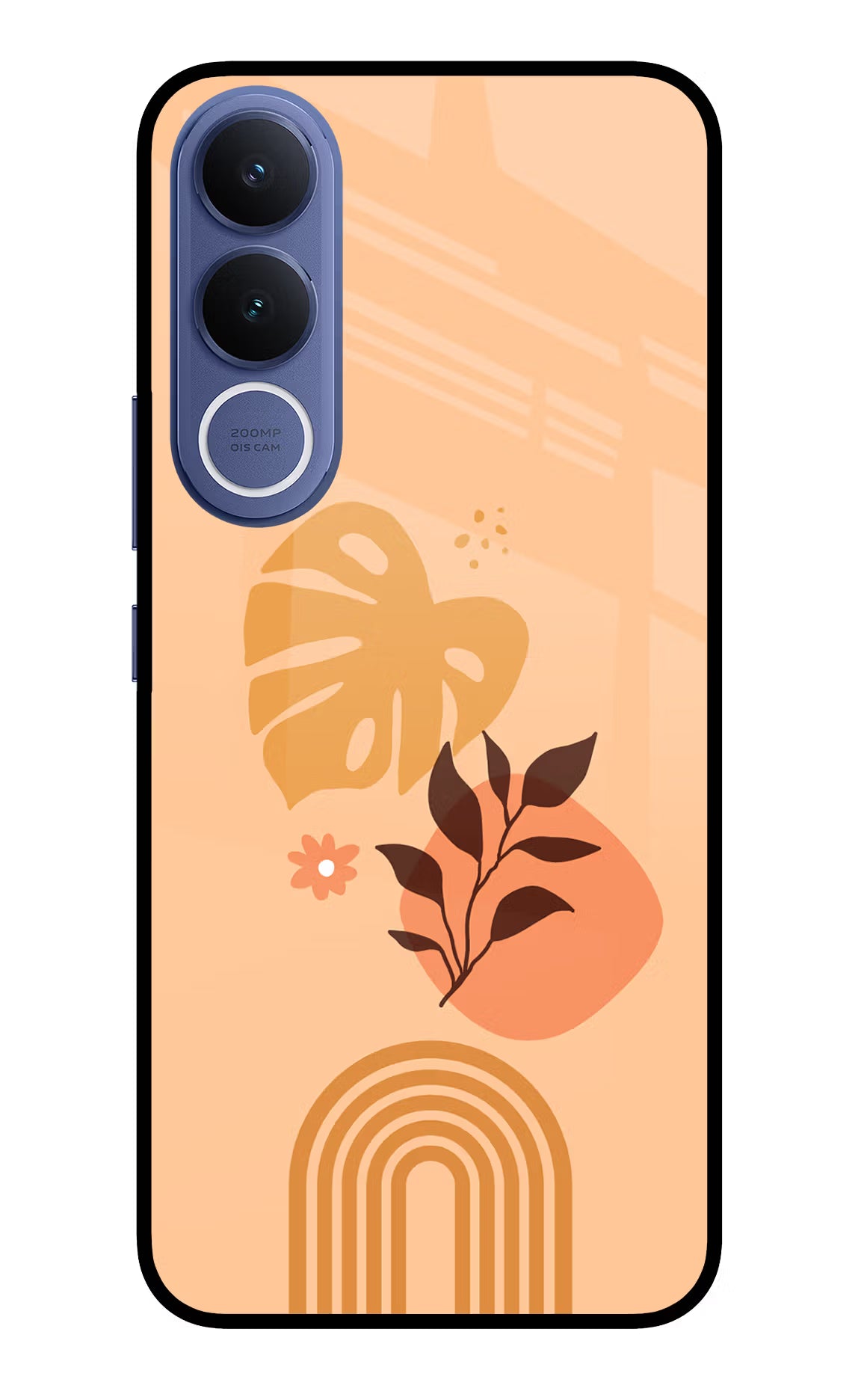 Bohemian Art Vivo V70 FE 5G Glass Case Back Cover by Casekaro