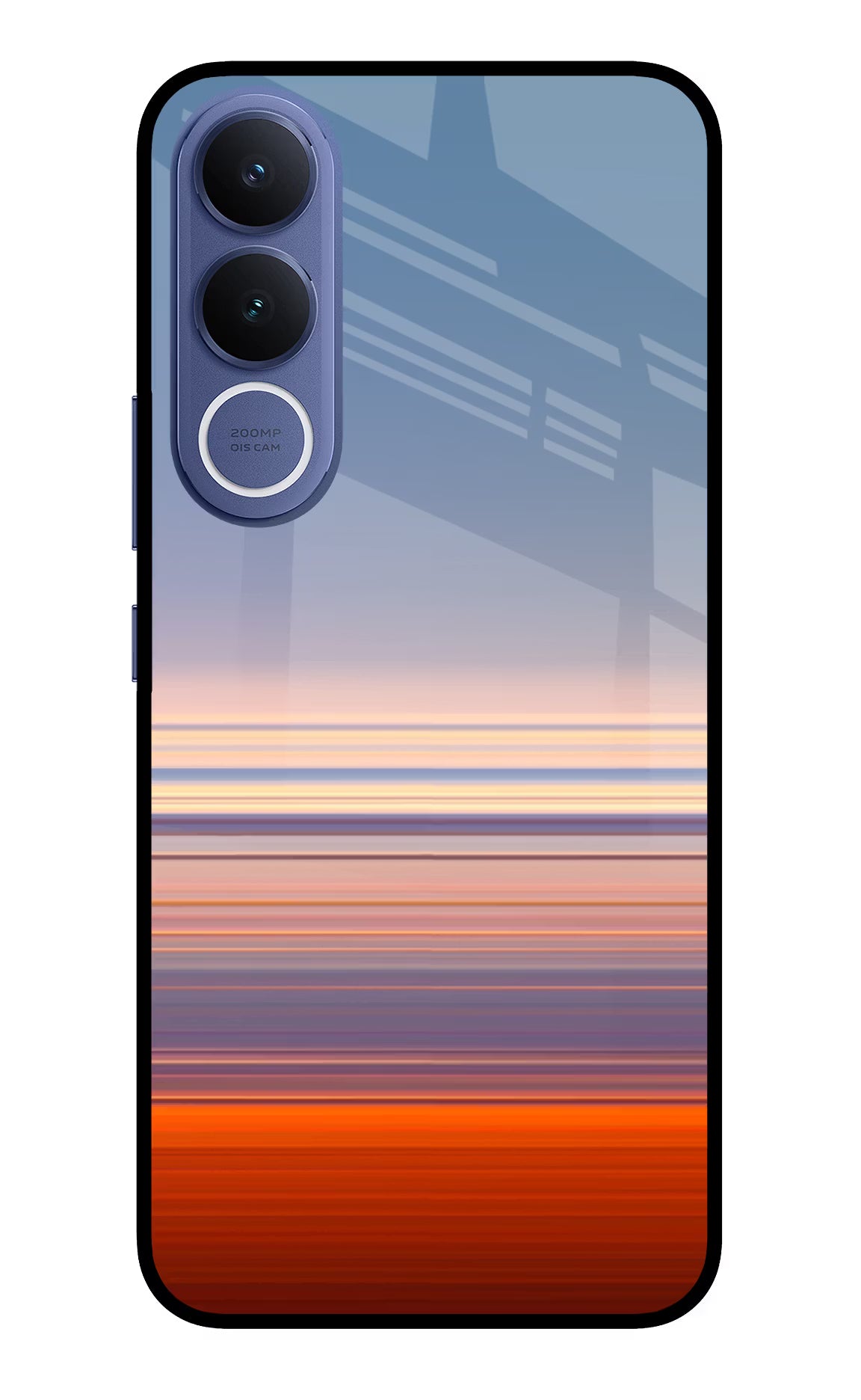 Morning Colors Vivo V70 FE 5G Glass Case Back Cover by Casekaro