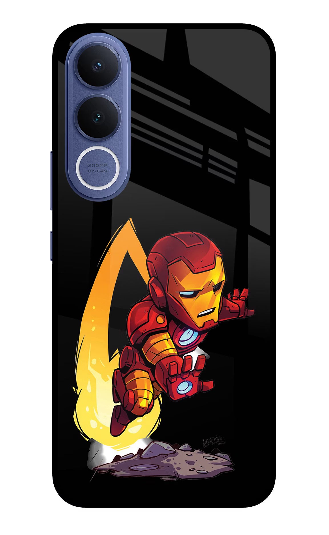 IronMan Vivo V70 FE 5G Glass Case Back Cover by Casekaro