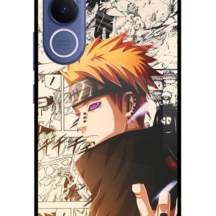 Pain Anime Vivo V70 FE 5G Glass Case Back Cover by Casekaro
