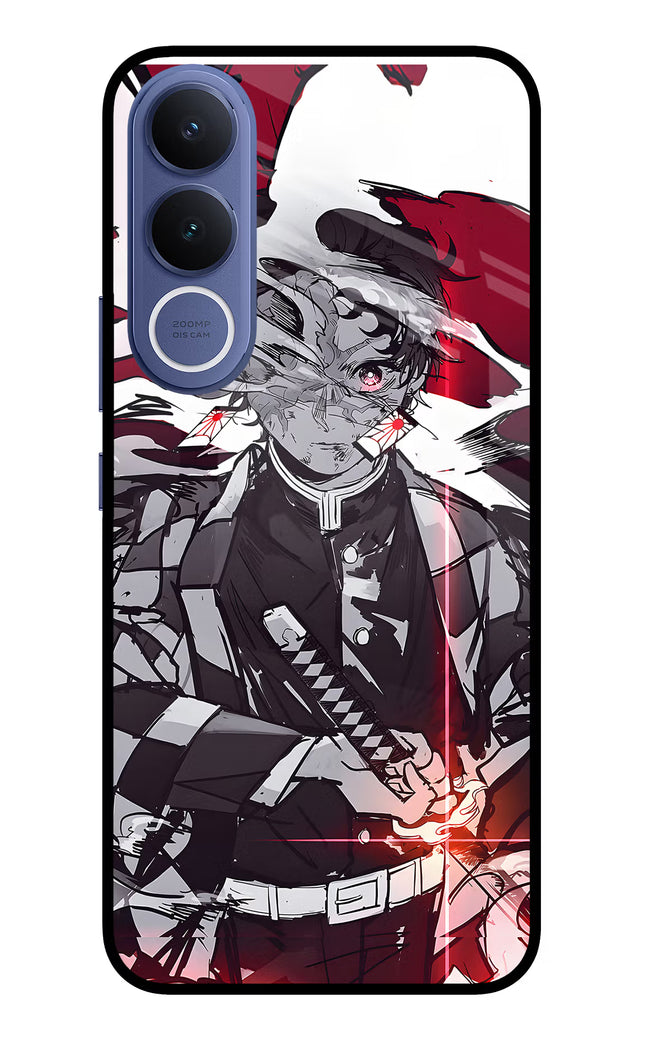 Demon Slayer Vivo V70 FE 5G Glass Case Back Cover by Casekaro