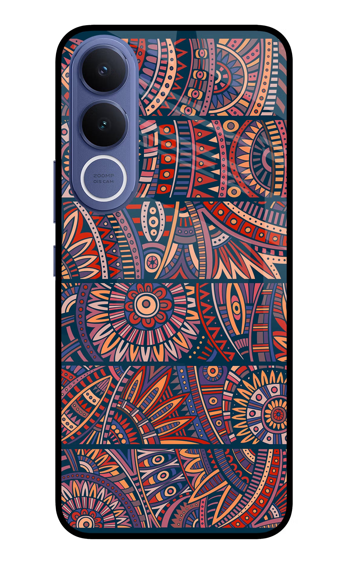 African Culture Design Vivo V70 FE 5G Glass Case Back Cover by Casekaro