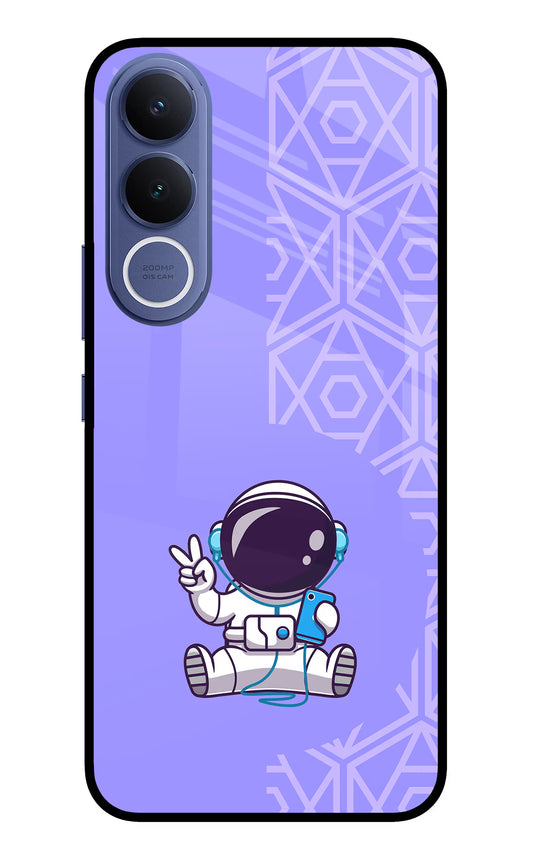 Cute Astronaut Chilling Vivo V70 FE 5G Glass Case