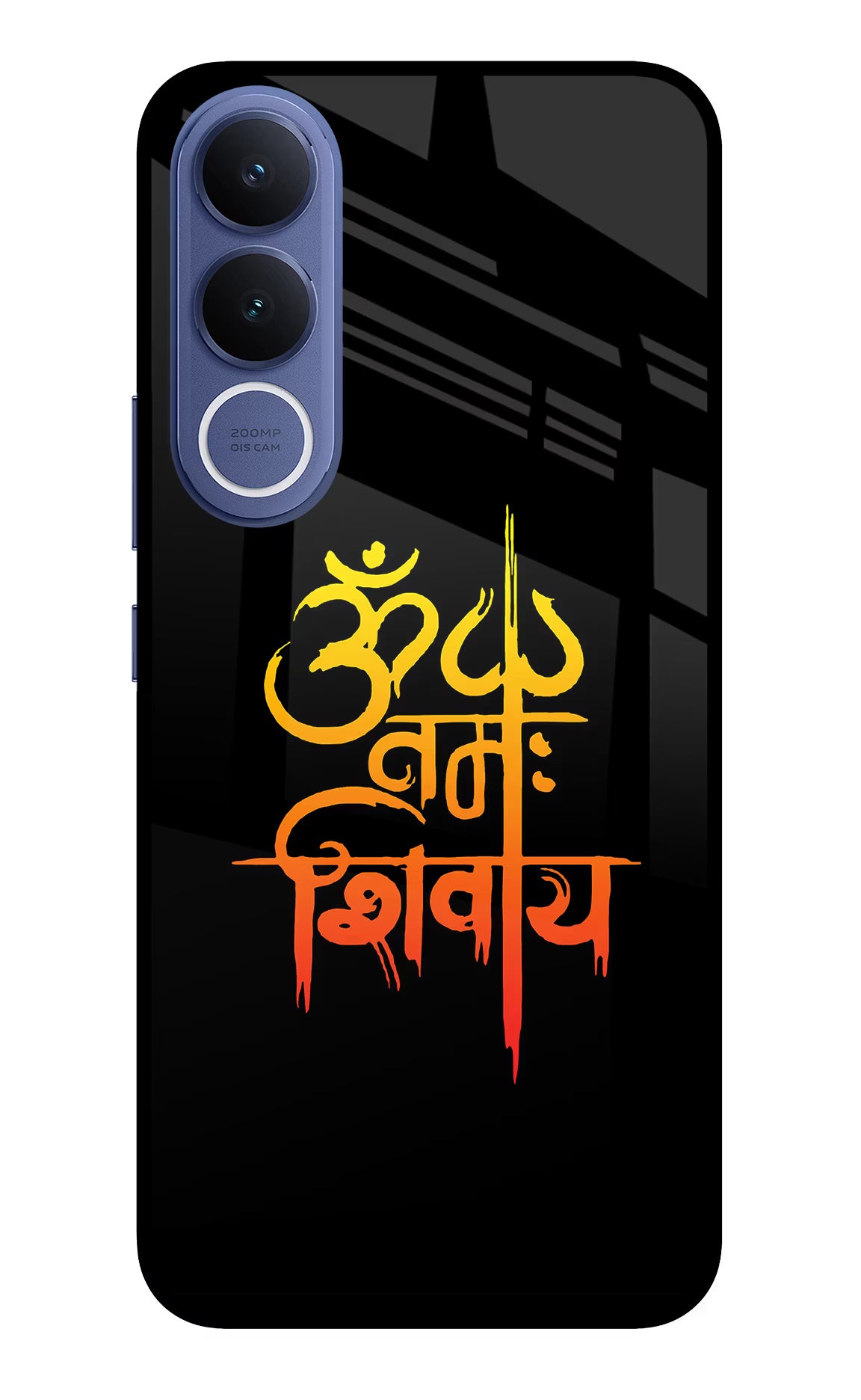 Om Namah Shivay Vivo V70 FE 5G Glass Case Back Cover by Casekaro