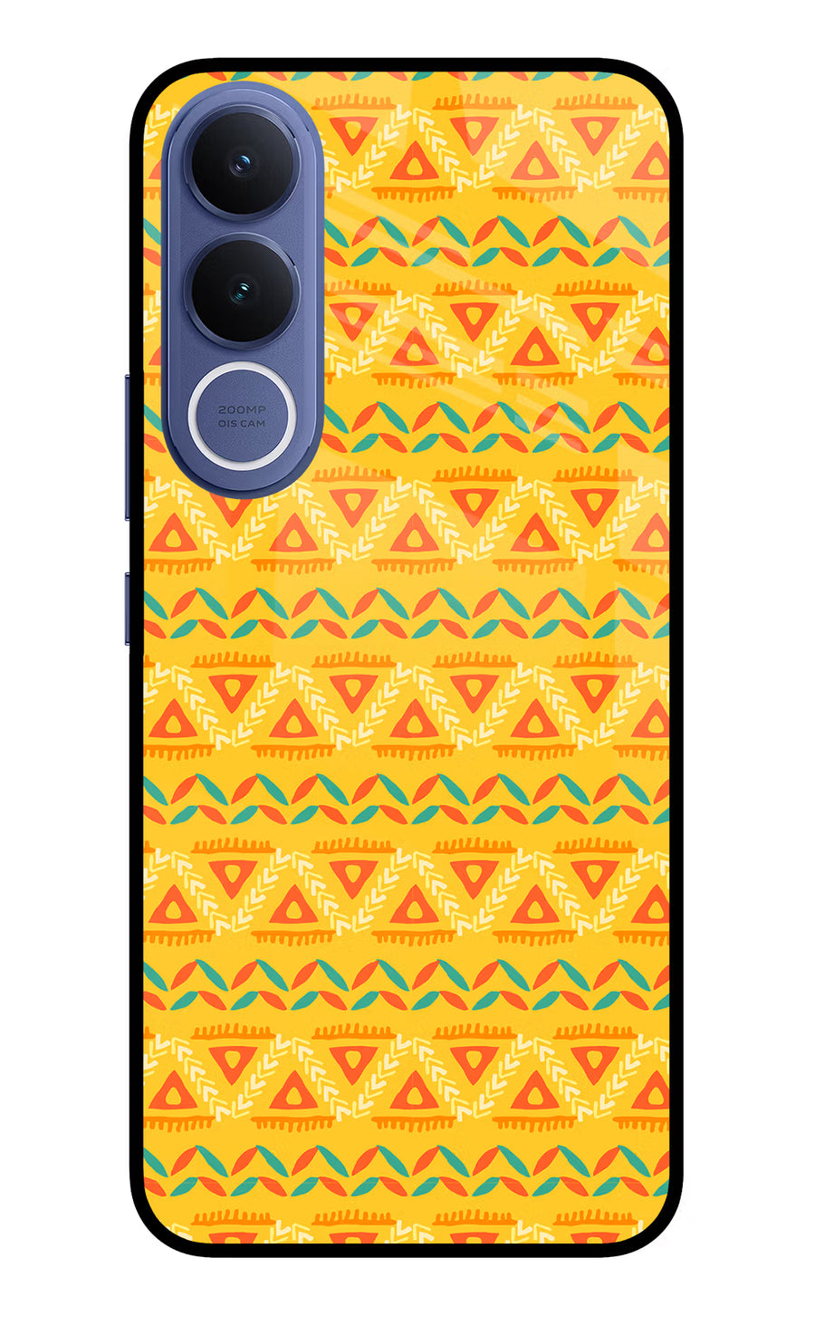 Tribal Pattern Vivo V70 FE 5G Back Cover, Glass case