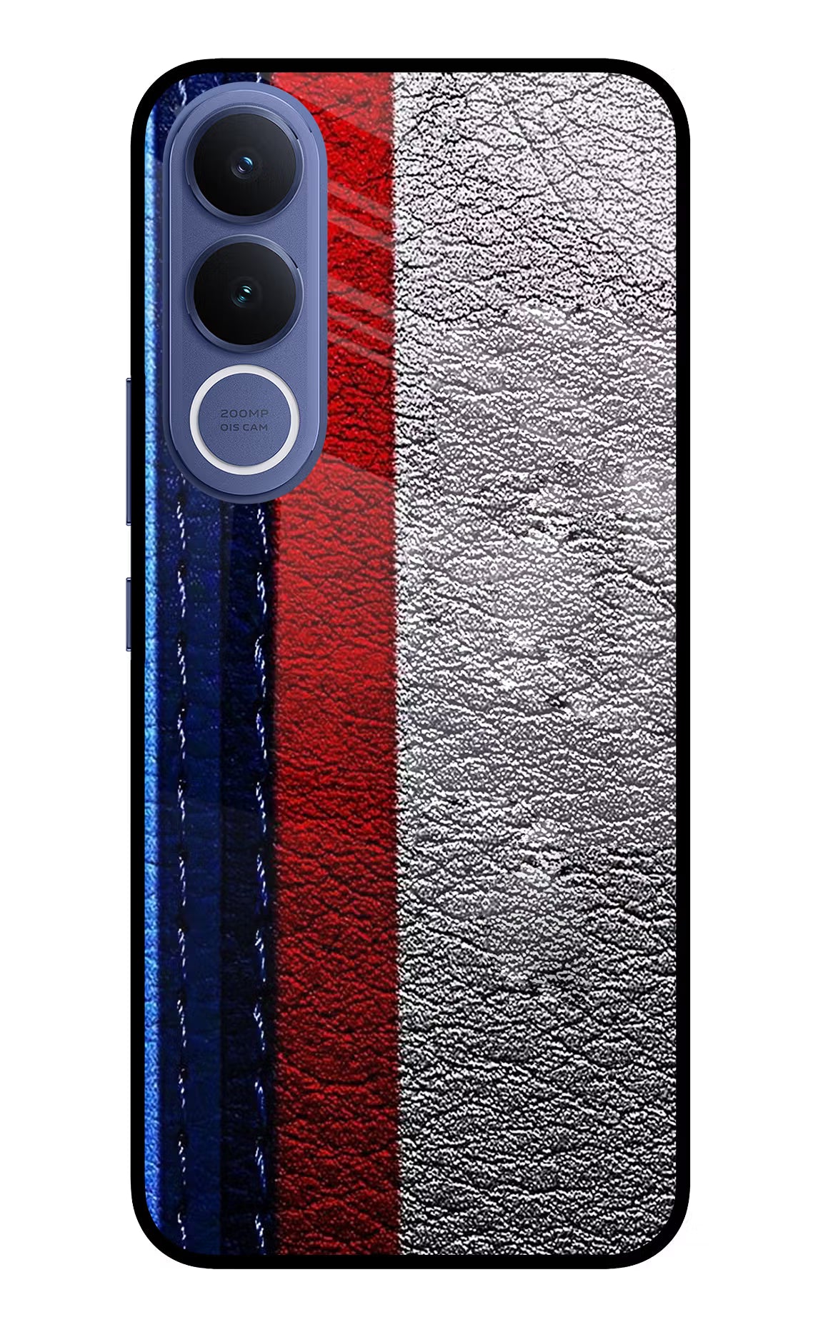 BMW Stripes Vivo V70 FE 5G Glass Case Back Cover by Casekaro
