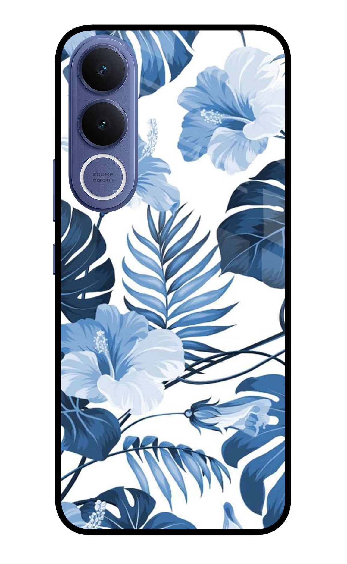 Fabric Art Vivo V70 FE 5G Glass Case Back Cover by Casekaro