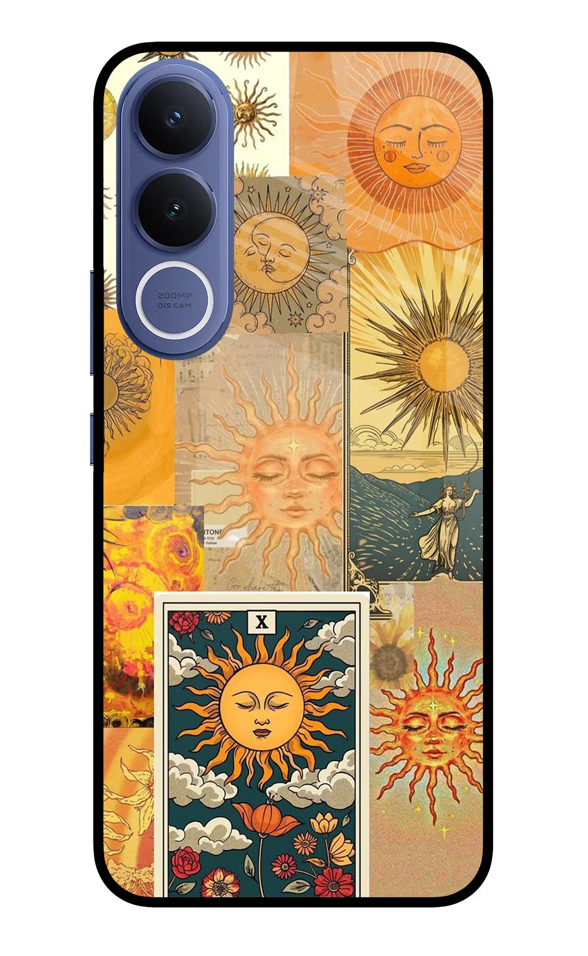 Sun Vivo V70 FE 5G Glass Case Back Cover by Casekaro