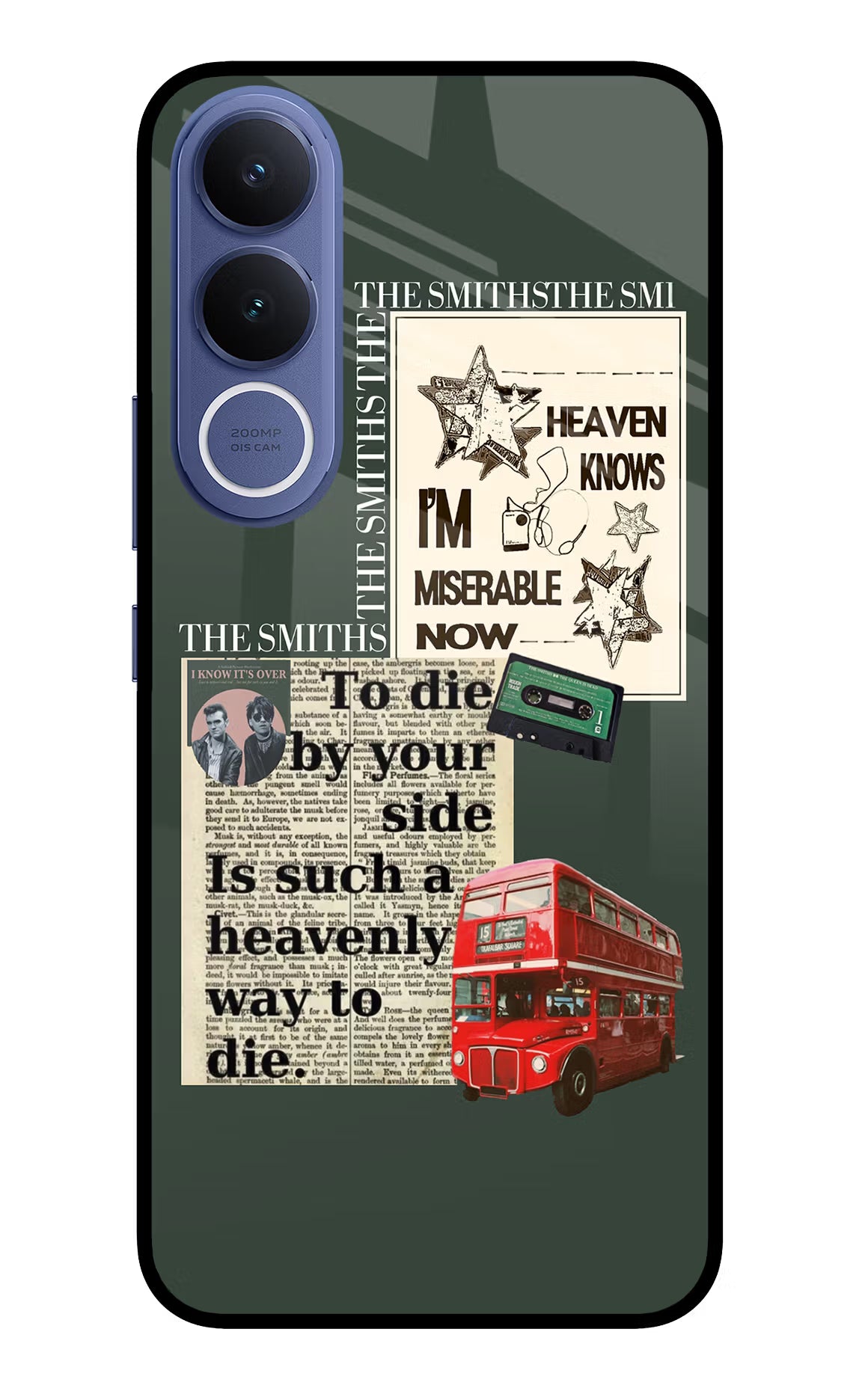 The Smiths Vivo V70 FE 5G Glass Case Back Cover by Casekaro