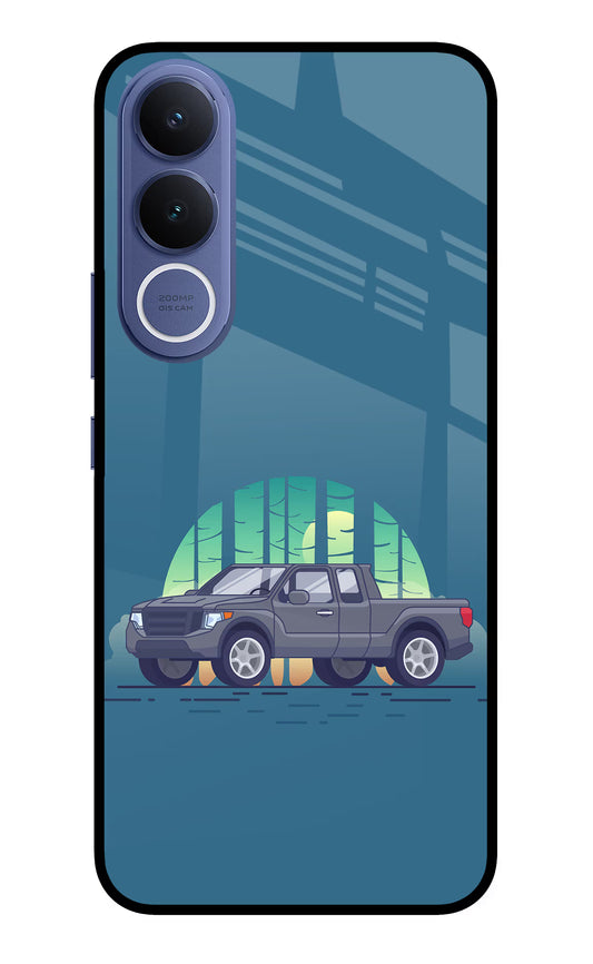 Retro Garage Vibe Vivo V70 FE 5G Glass Case