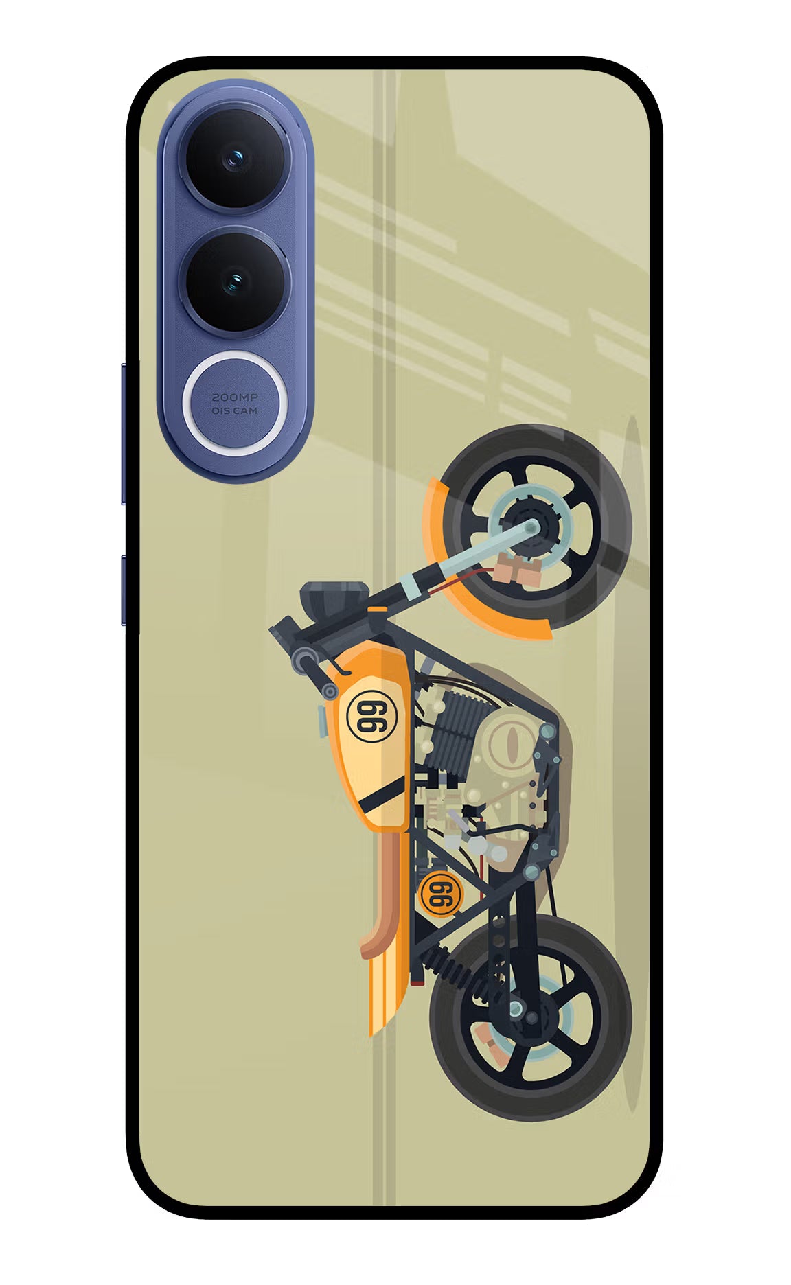 Vertical Speedster Vivo V70 FE 5G Glass Case