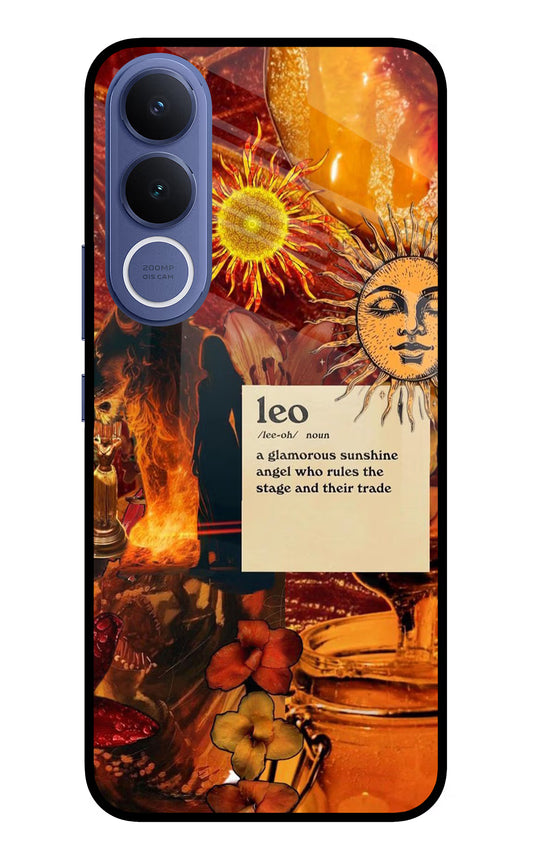 Leo Zodiac Vivo V70 FE 5G Glass Case