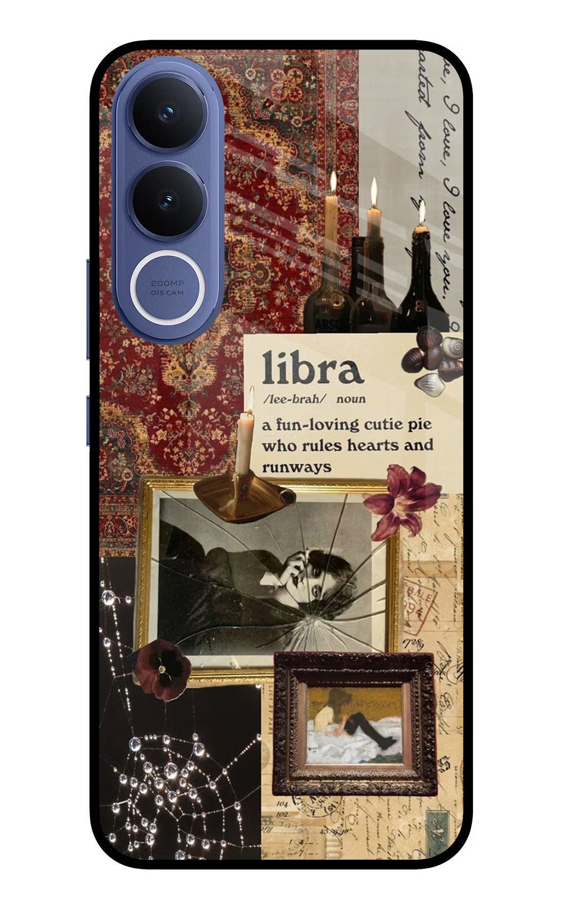 Libra Zodiac Vivo V70 FE 5G Glass Case