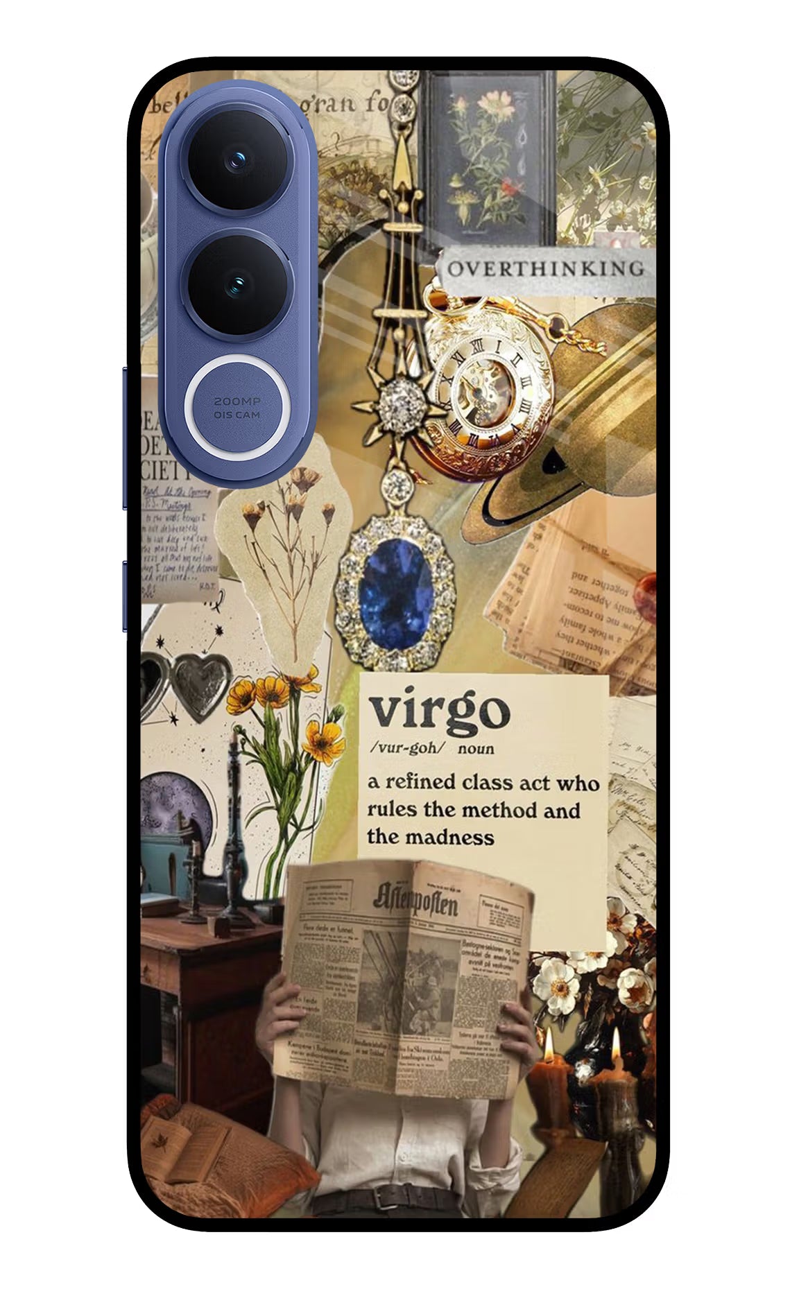 Virgo Zodiac Vivo V70 FE 5G Glass Case