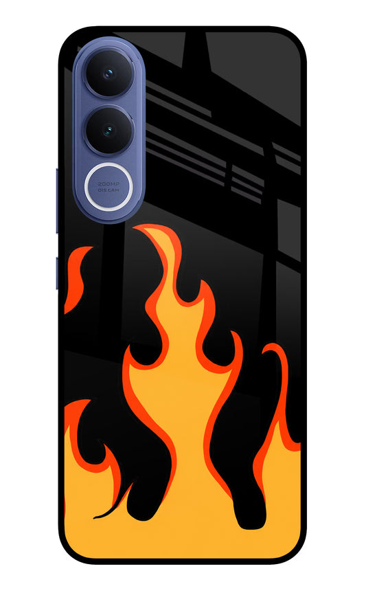 Fired Up – Black Vivo V70 FE 5G Glass Case