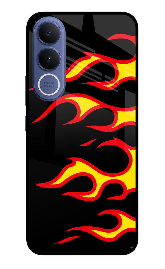 Side Sweep Flames Vivo V70 FE 5G Glass Case