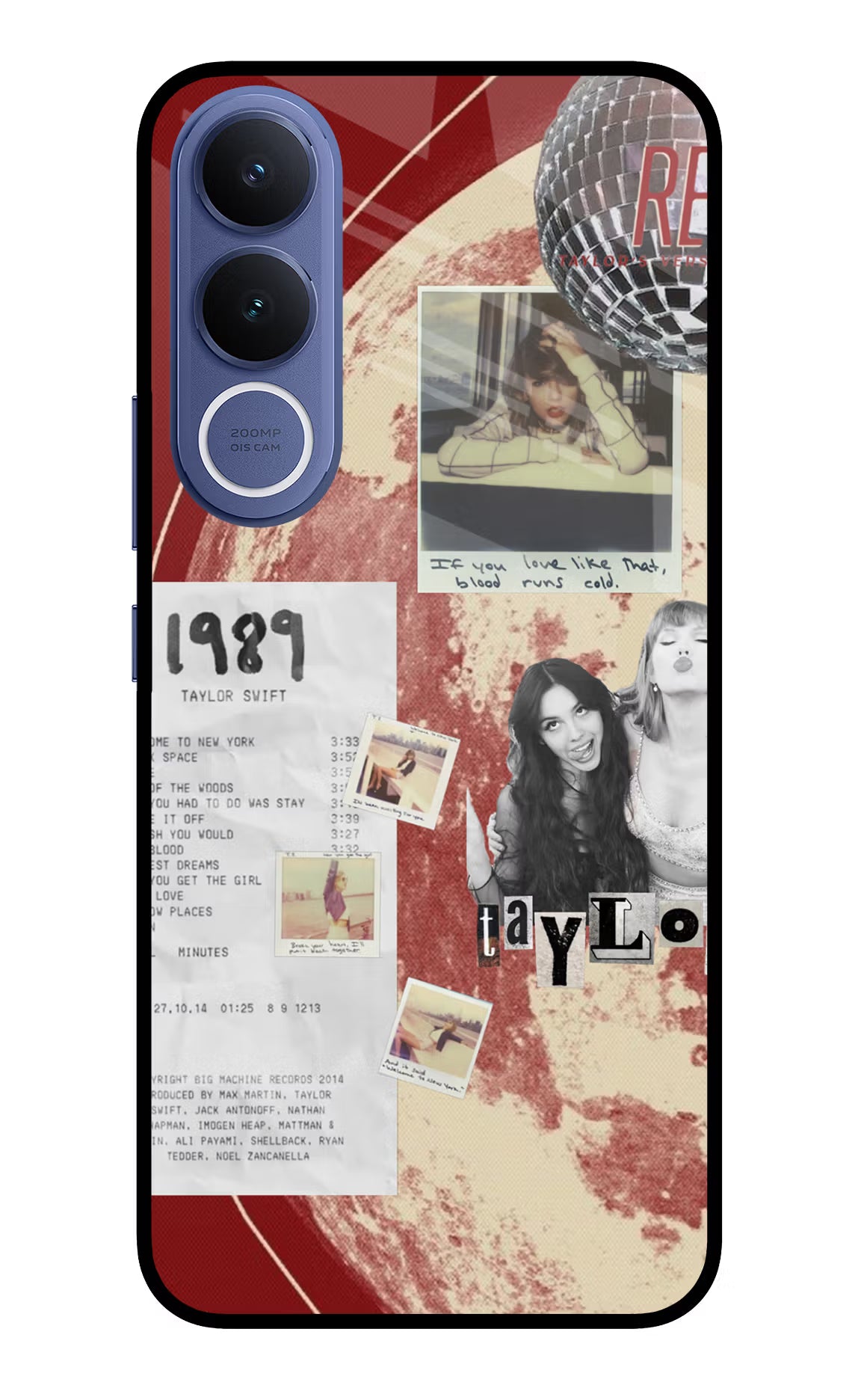 Taylor Swift Vivo V70 FE 5G Glass Case