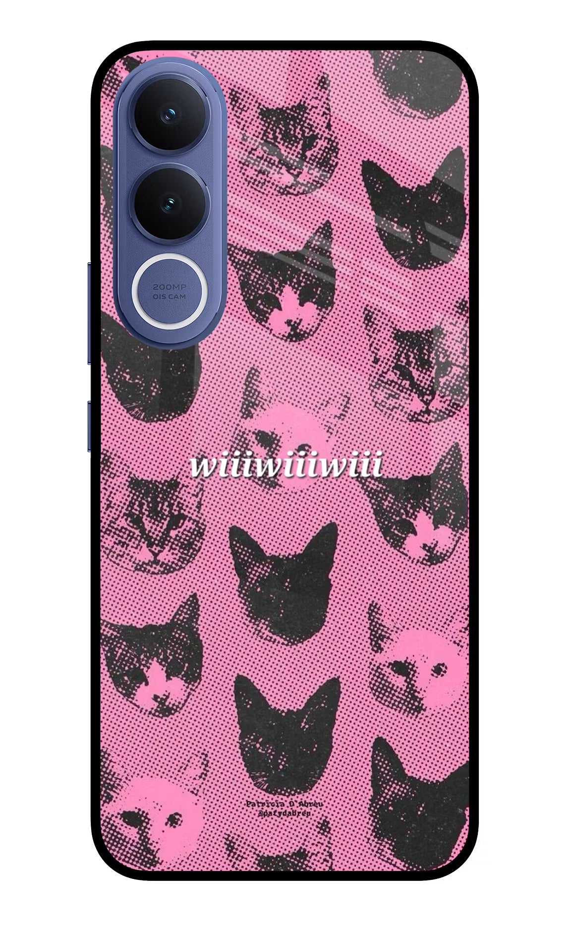 Pink Cats Vivo V70 FE 5G Glass Case