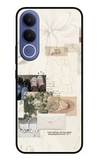 Soft Aesthetic Vivo V70 FE 5G Glass Case Back Cover by Casekaro