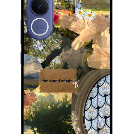 Rain Vivo V70 FE 5G Glass Case Back Cover by Casekaro