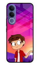 Marco Sunset Vivo V70 FE 5G Glass Case Back Cover by Casekaro