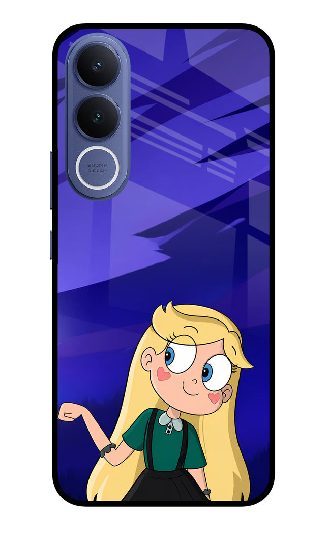 Star Glow Vivo V70 FE 5G Glass Case Back Cover by Casekaro